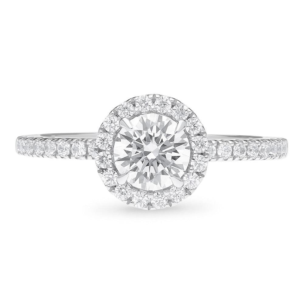 The Imogen - Round Brilliant Cut Halo Cluster Diamond Ring